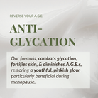 A promotional graphic for IREN Shizen TIMELESS ELIXIR Multi-Lift Eye and Lip Cream, highlighting anti-glycation, skin-fortifying, and youth-restoring benefits—plus targeted anti-aging care to reduce dark circles during menopause.