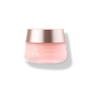 A pink jar of IREN Shizen FLOWERS IN BLOOM Antioxidant Water Cream, a hydrating gel cream with a gold lid, sits on a light background—your new go-to for natural skincare.